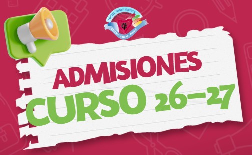 Admisiones Curso 2026-2027