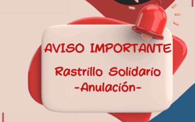 Cancelación Rastrillo Solidario